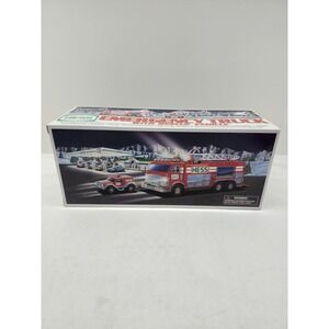 Vintage 2005 Hess Emergency Truck with Rescue Vehicle Original Box Red White